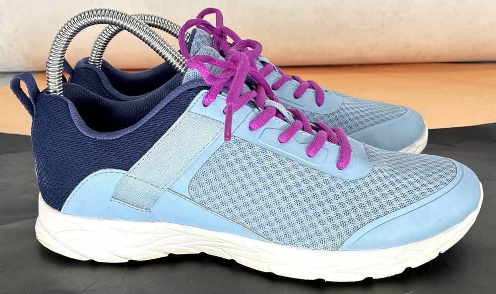 Vionic 8.5 Isleah Athletic Walking Shoes Wmns Wide Blue Purple Orthodic Sneakers